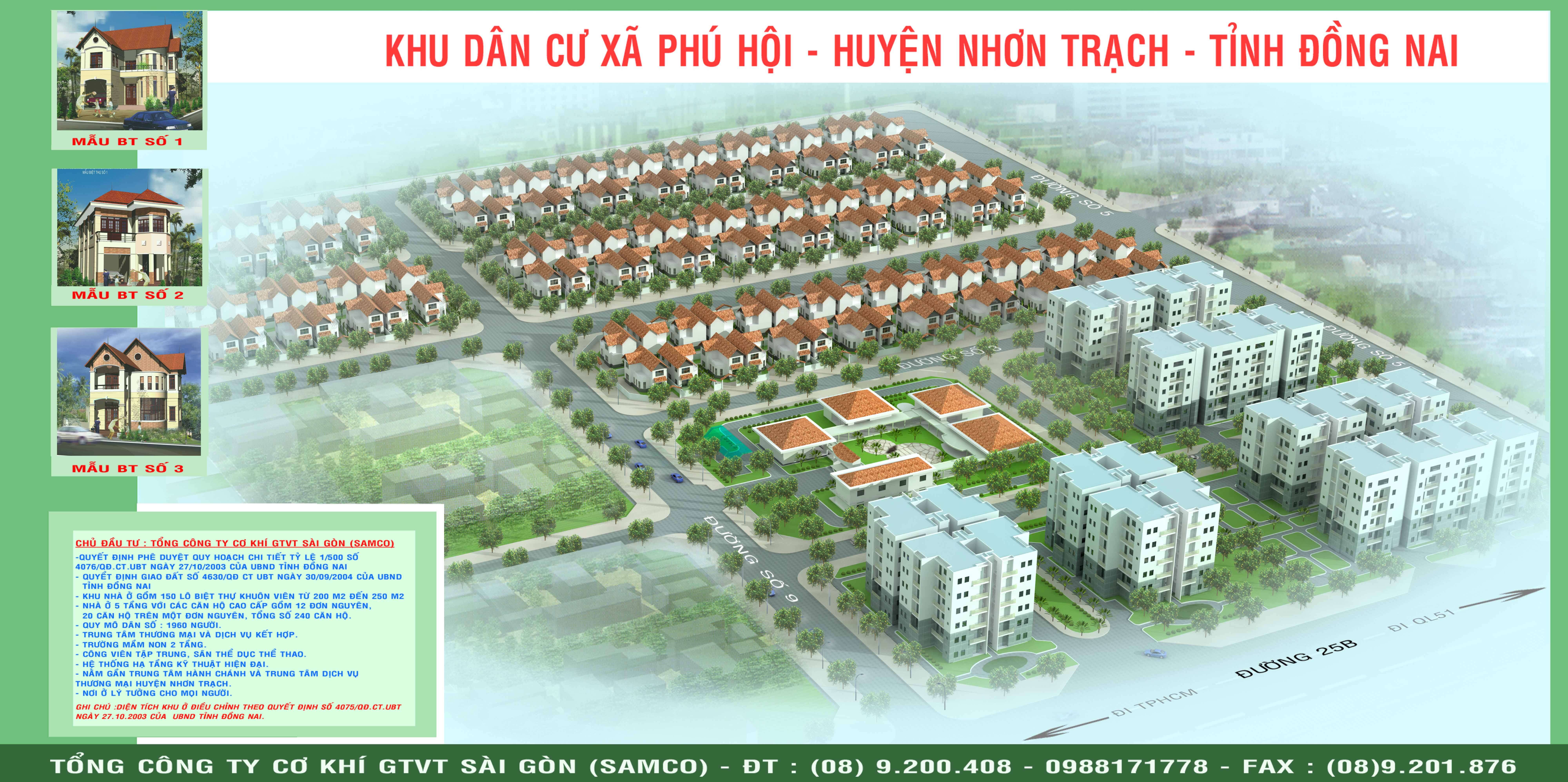 Công trình Khu dân cư 7,8ha xã Phú Hội, huyện Nhơn Trạch